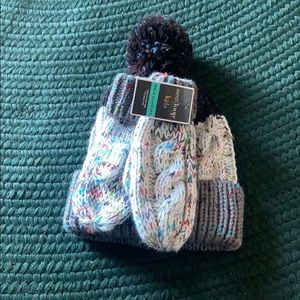 West Loop Kids Winter Hat | Color: Blue/White |NEW